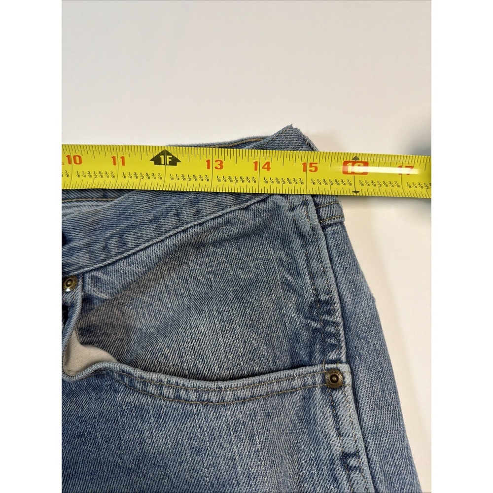 Wrangler Jeans Men's 34x29 Premium Quality Light Wash Straight Leg Workwear - Picture 10 of 14